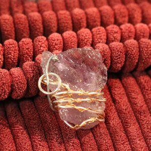 Hand Wrapped Amethyst Pendant